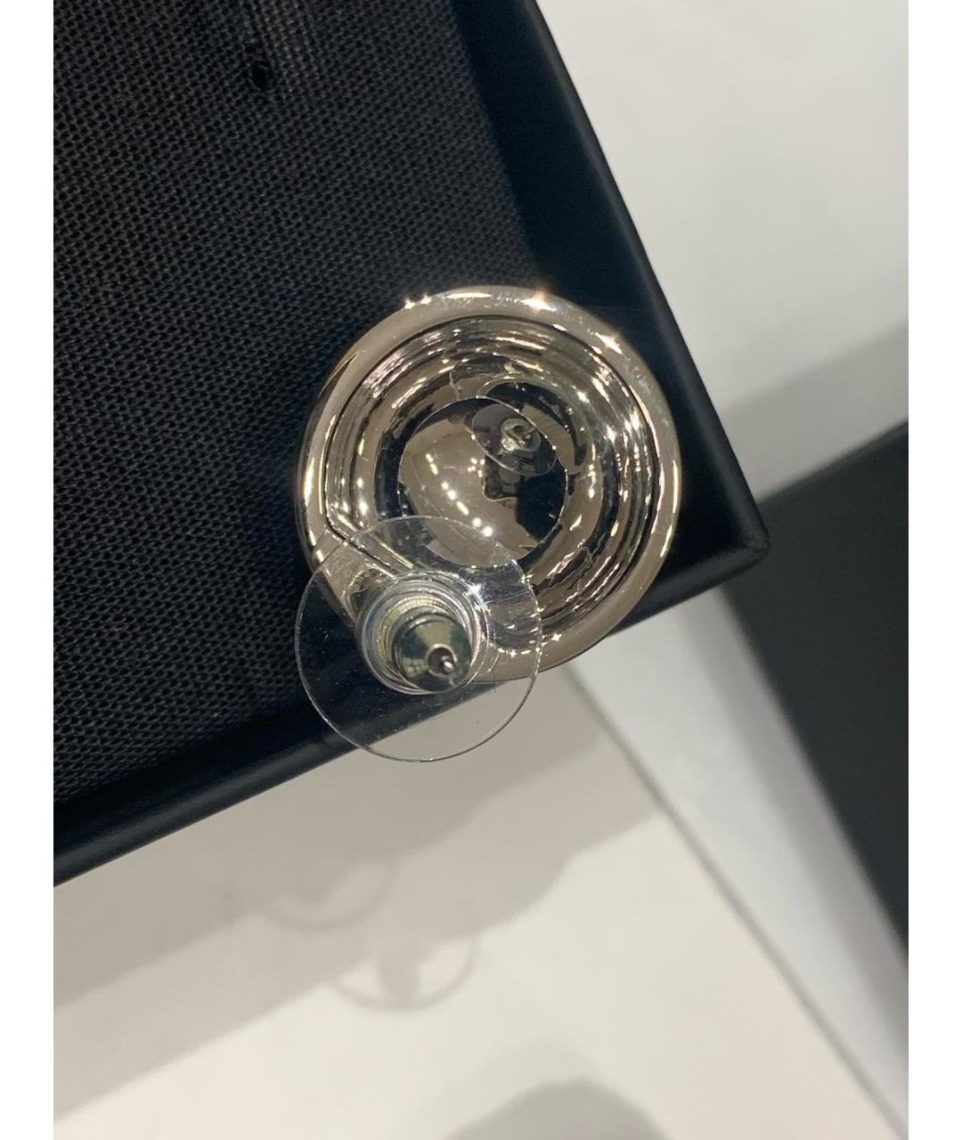 CHANEL Серебряные металлические серьги, фото 7