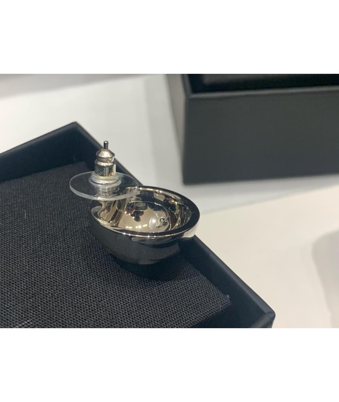 CHANEL Серебряные металлические серьги, фото 8