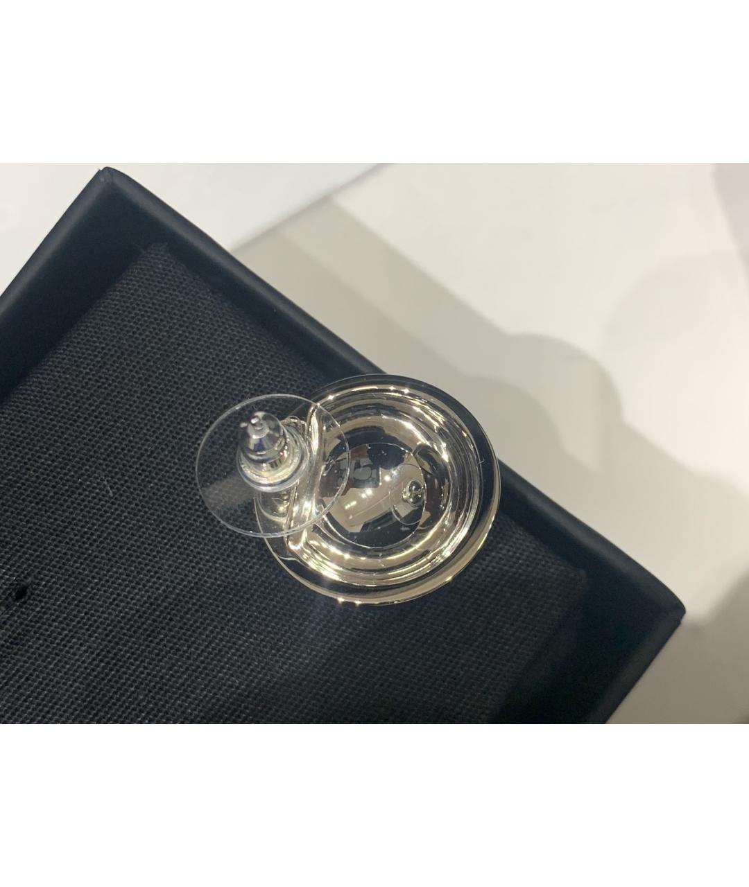 CHANEL Серебряные металлические серьги, фото 5