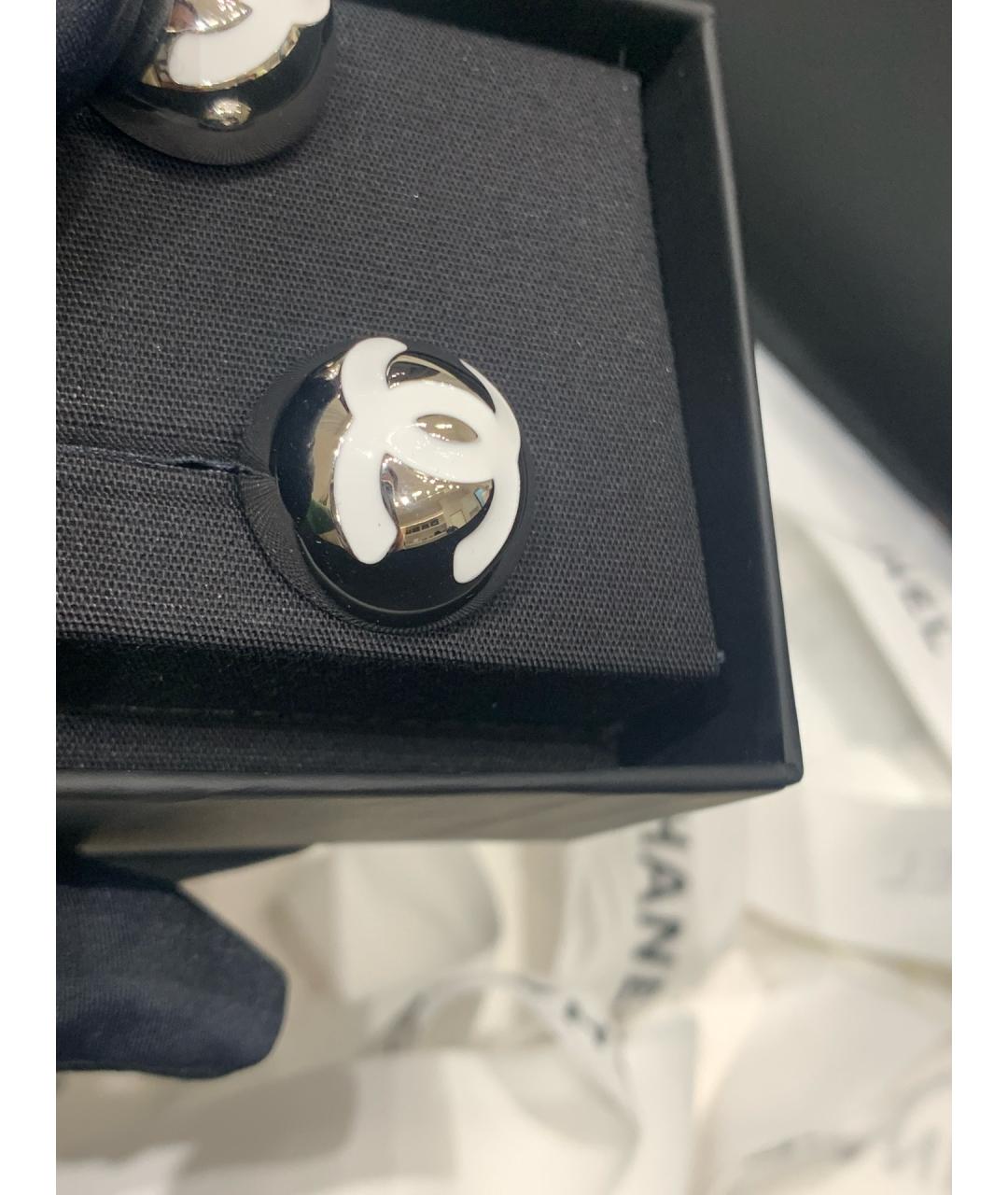 CHANEL Серебряные металлические серьги, фото 3