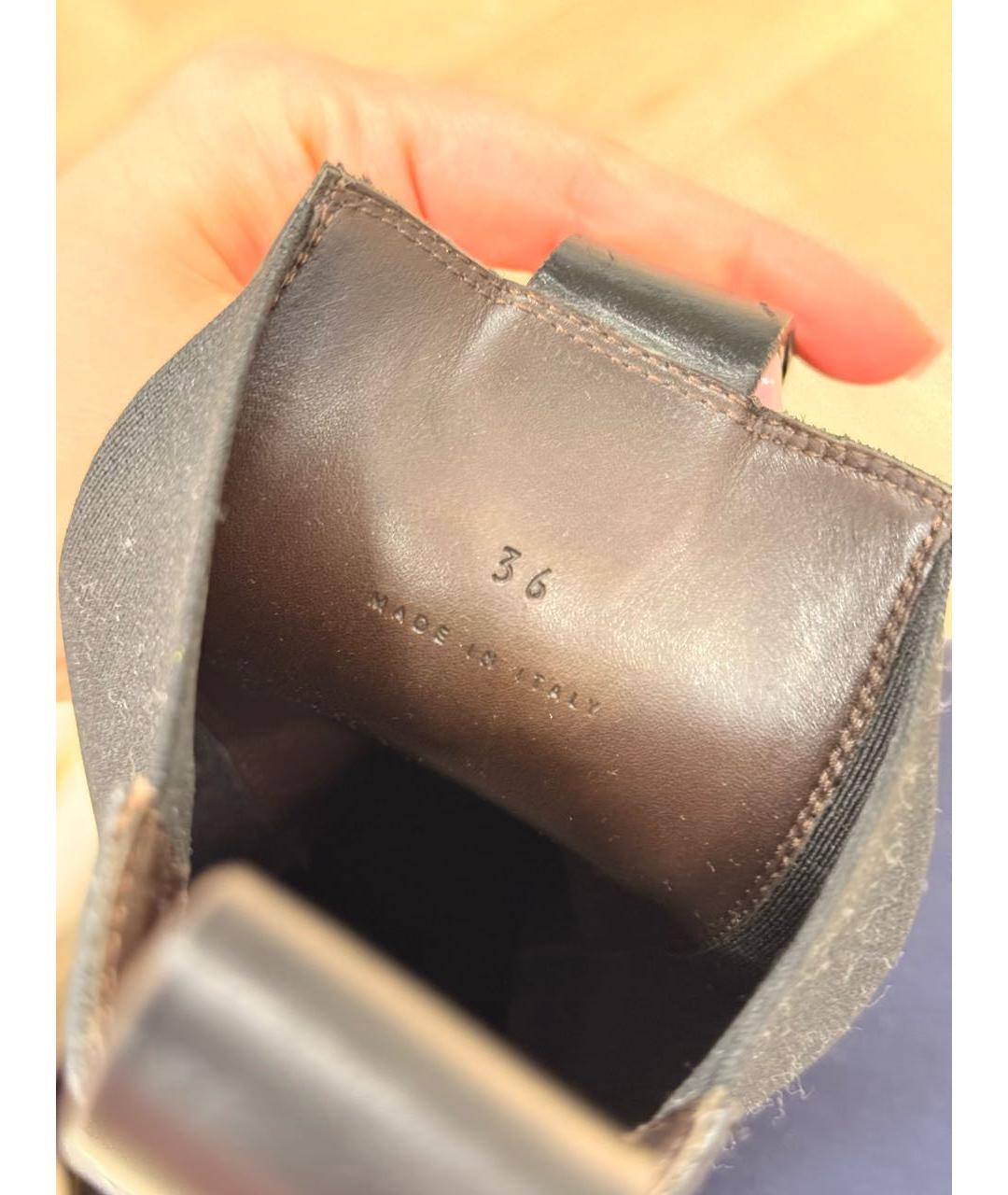 BOTTEGA VENETA Фиолетовые кожаные ботинки, фото 6