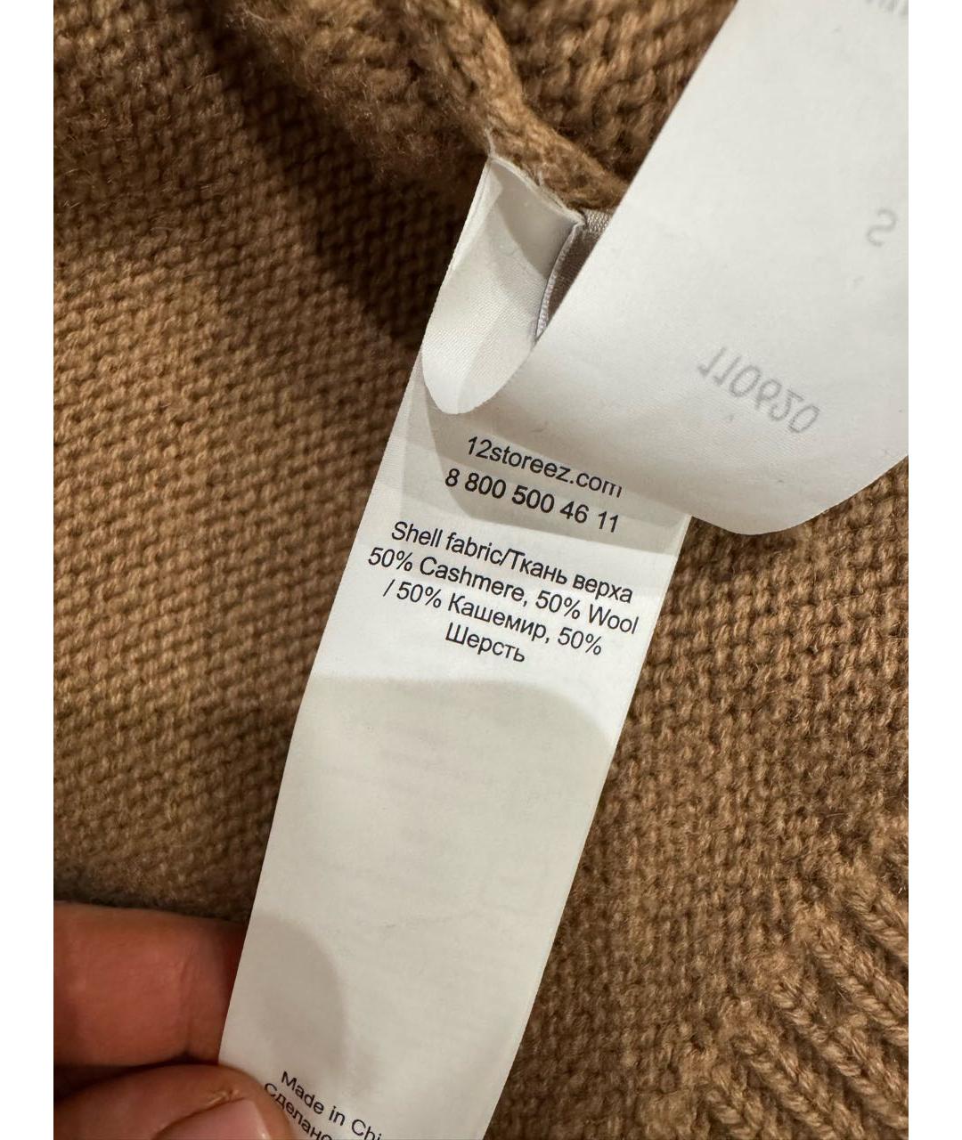 12 STOREEZ Коричневый шерстяной джемпер / свитер, фото 3