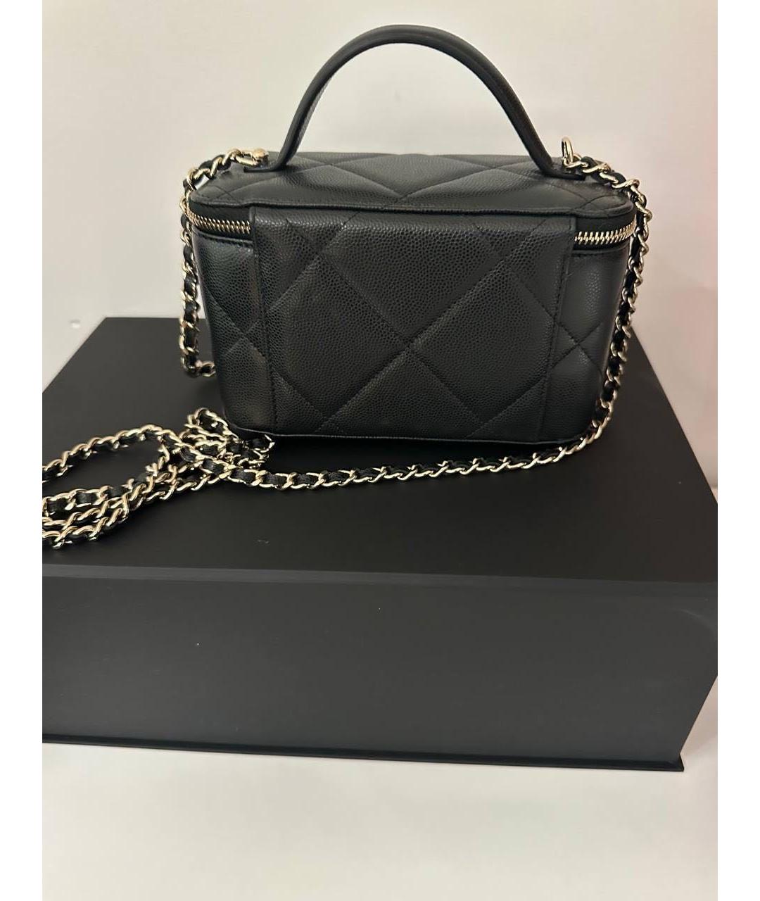 CHANEL Черная кожаная сумка через плечо, фото 2