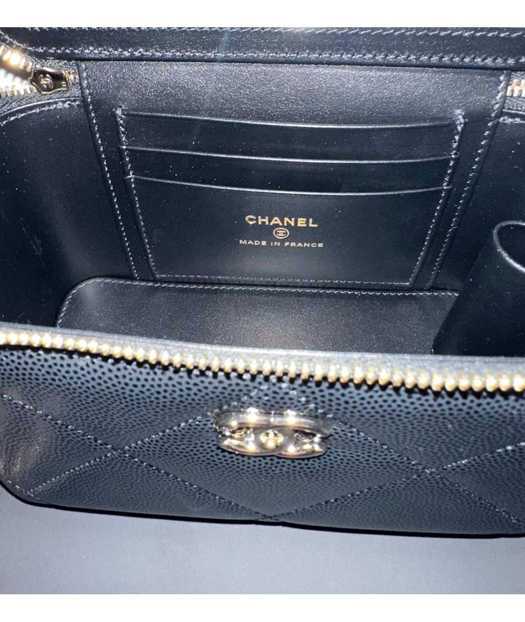 CHANEL Черная кожаная сумка через плечо, фото 3