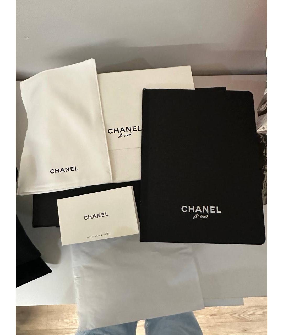 CHANEL Черная кожаная сумка через плечо, фото 4