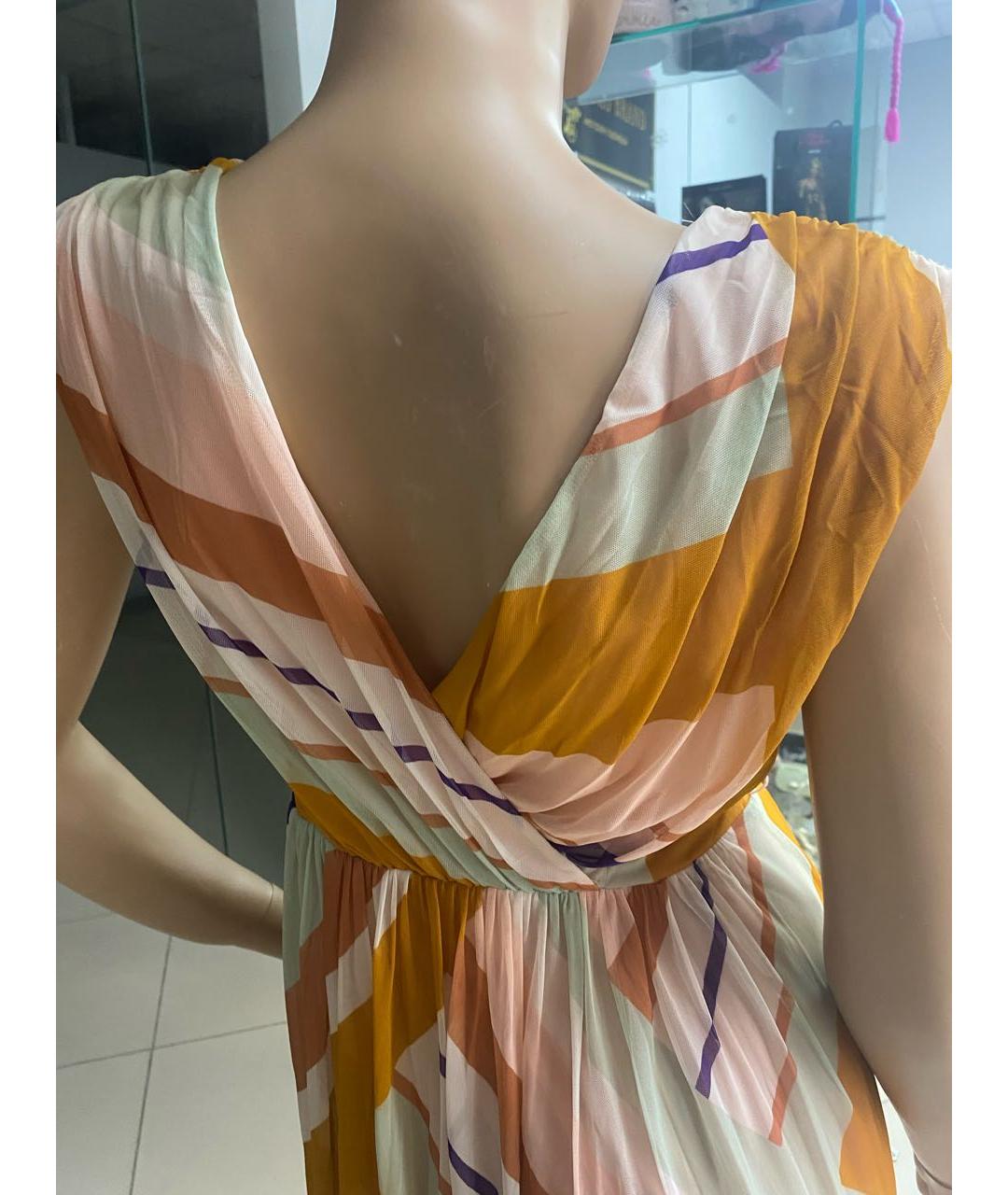 MAX MARA Горчичный полиамидовый сарафан, фото 4