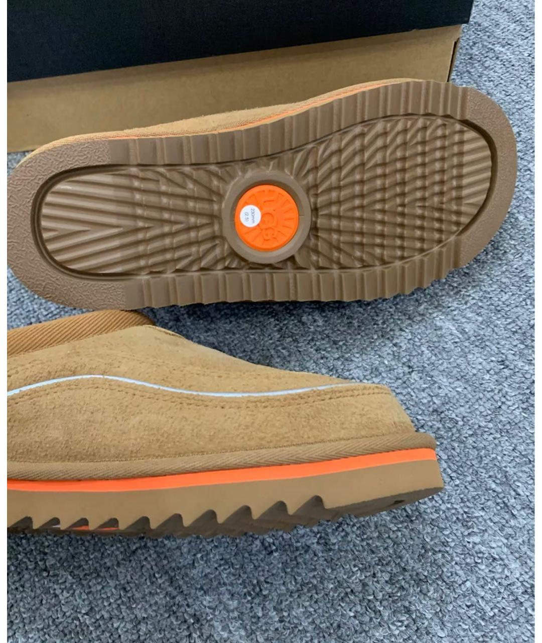 UGG AUSTRALIA Коричневые замшевые ботинки, фото 4