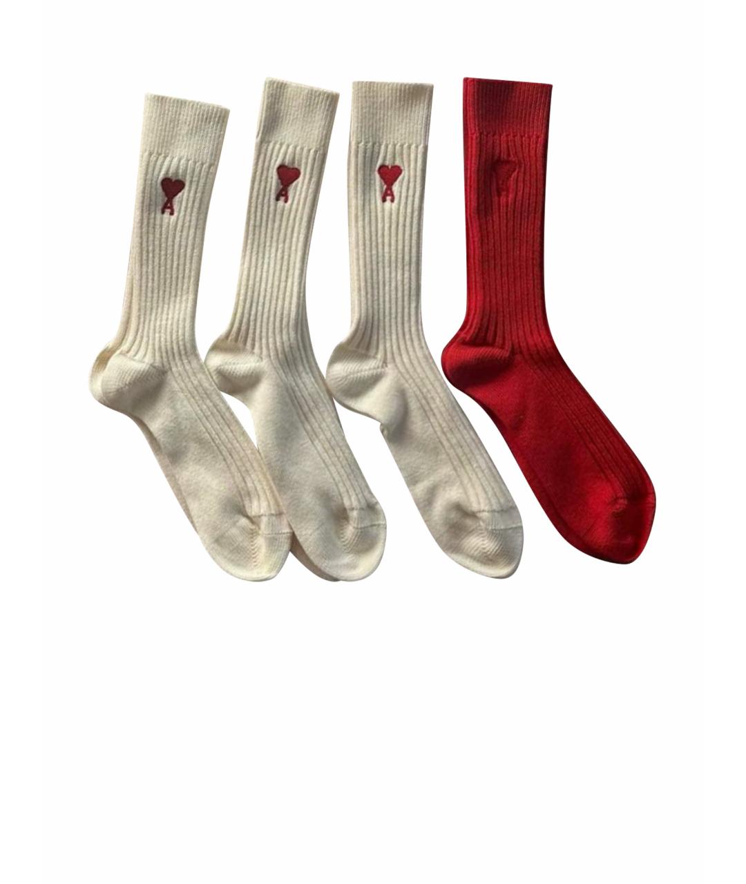 Ami Paris Белые носки, чулки и колготы, фото 1