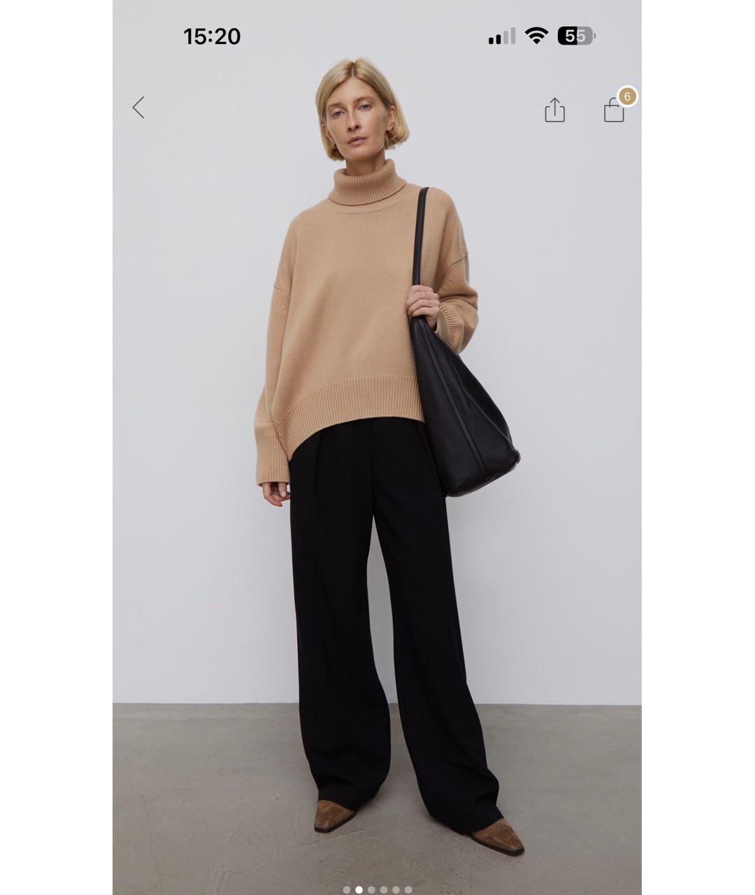 12 STOREEZ Бежевый кашемировый джемпер / свитер, фото 5