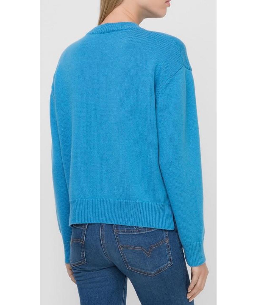 VALENTINO Голубой кашемировый джемпер / свитер, фото 2