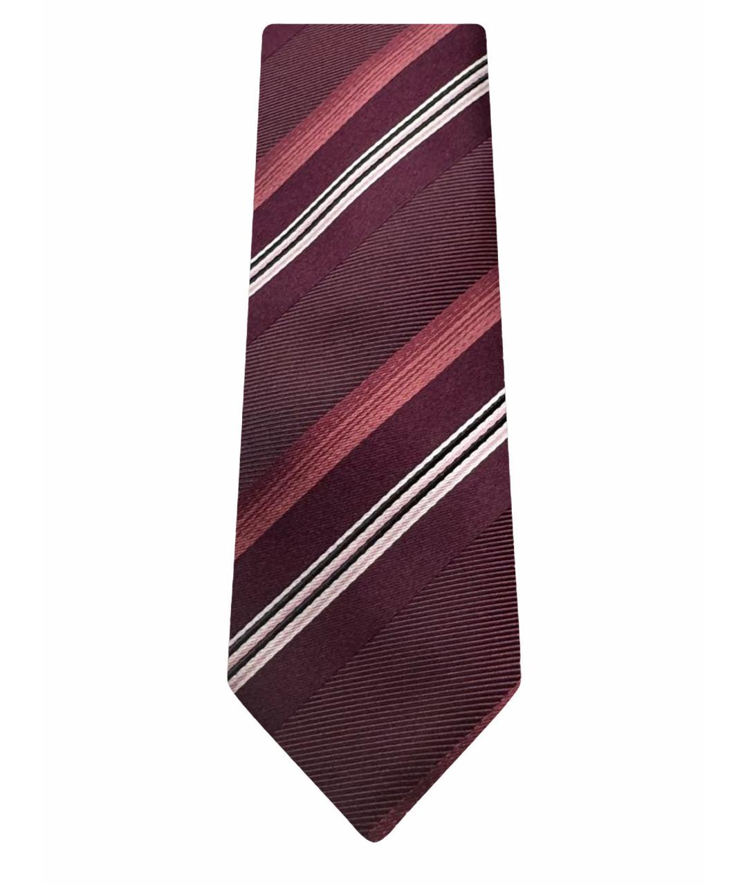 BRIONI Бордовый шелковый галстук, фото 1