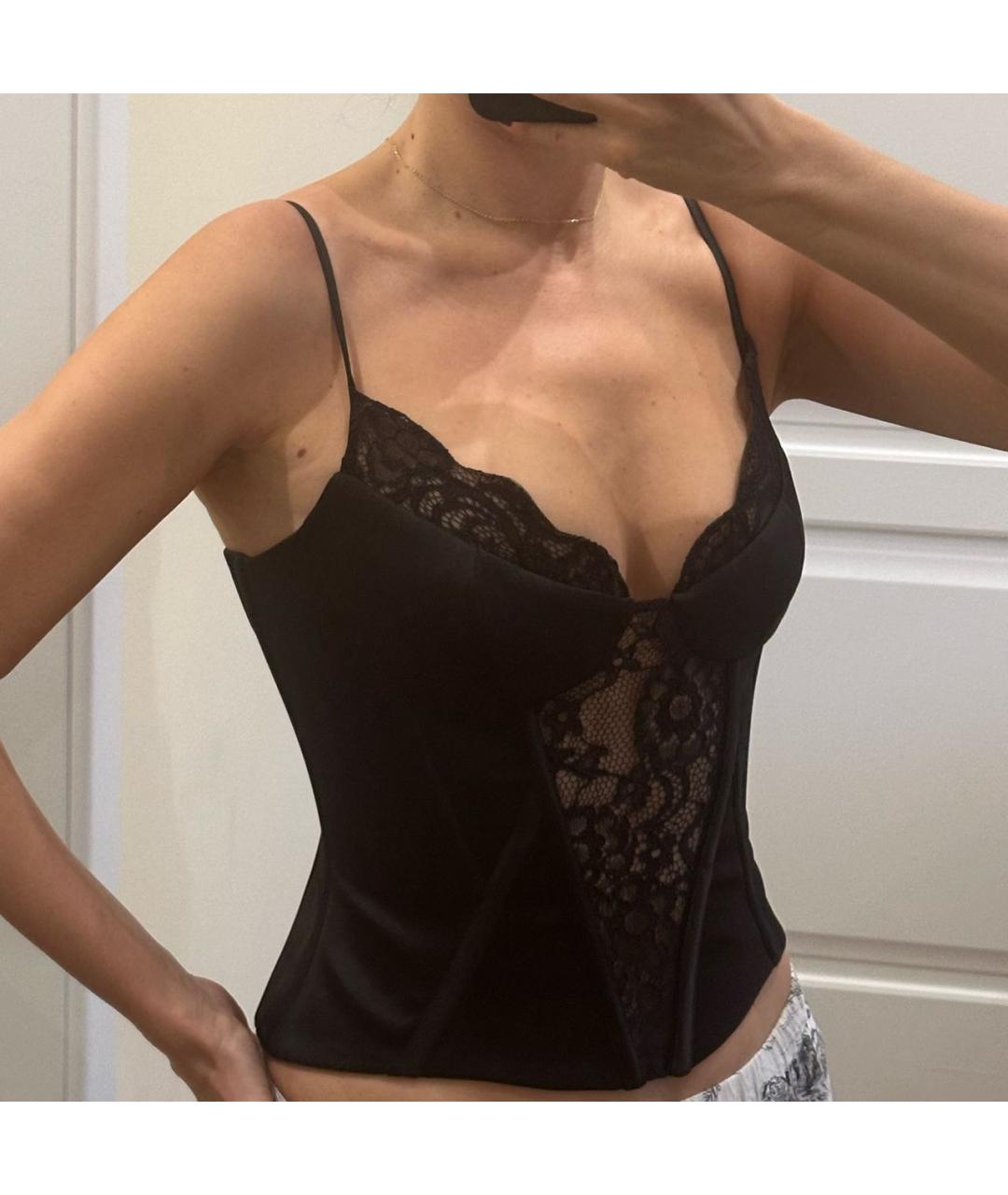 ROZIECORSETS Черный полиэстеровый корсет, фото 8