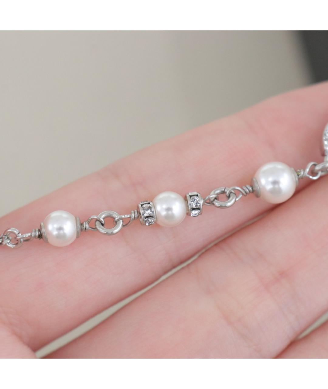 CHANEL Серебряное металлическое колье, фото 7