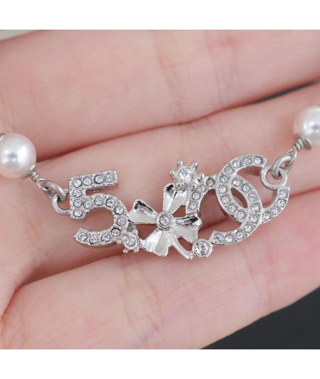 CHANEL Серебряное металлическое колье, фото 5