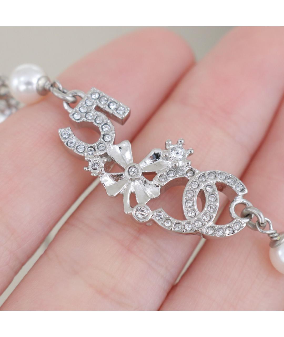 CHANEL Серебряное металлическое колье, фото 6