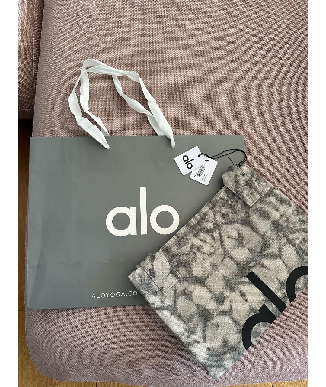 ALO YOGA Серая тканевая сумка тоут, фото 3
