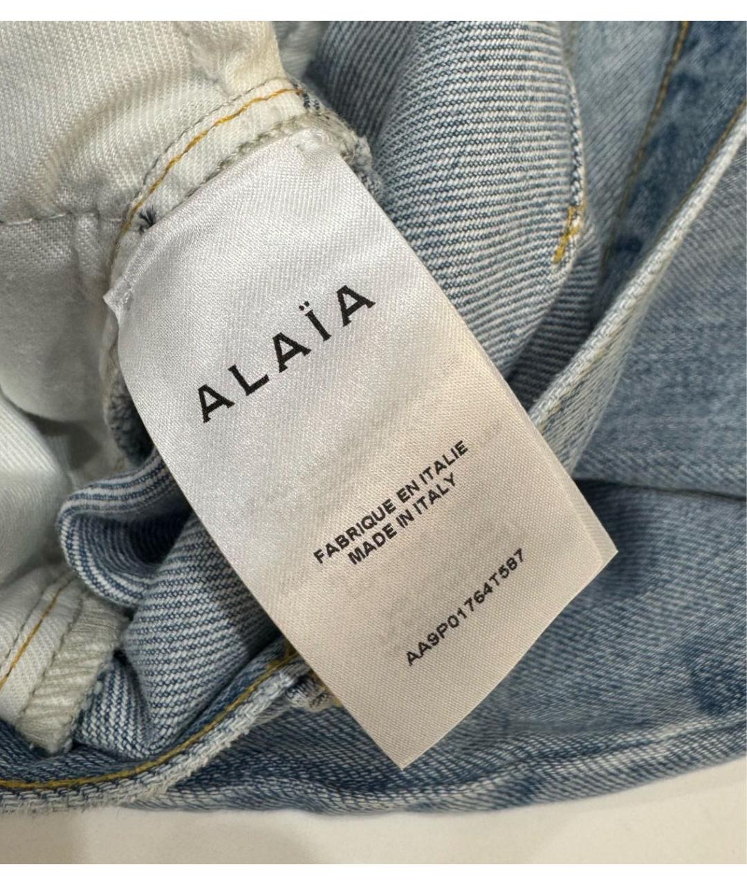 ALAIA Голубые прямые джинсы, фото 7