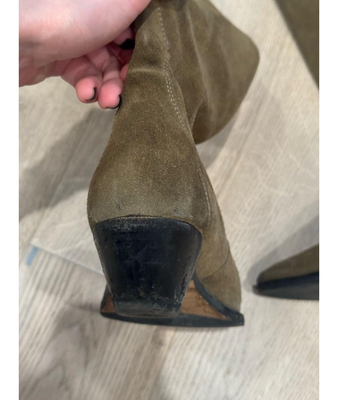 ISABEL MARANT Коричневые замшевые сапоги, фото 5