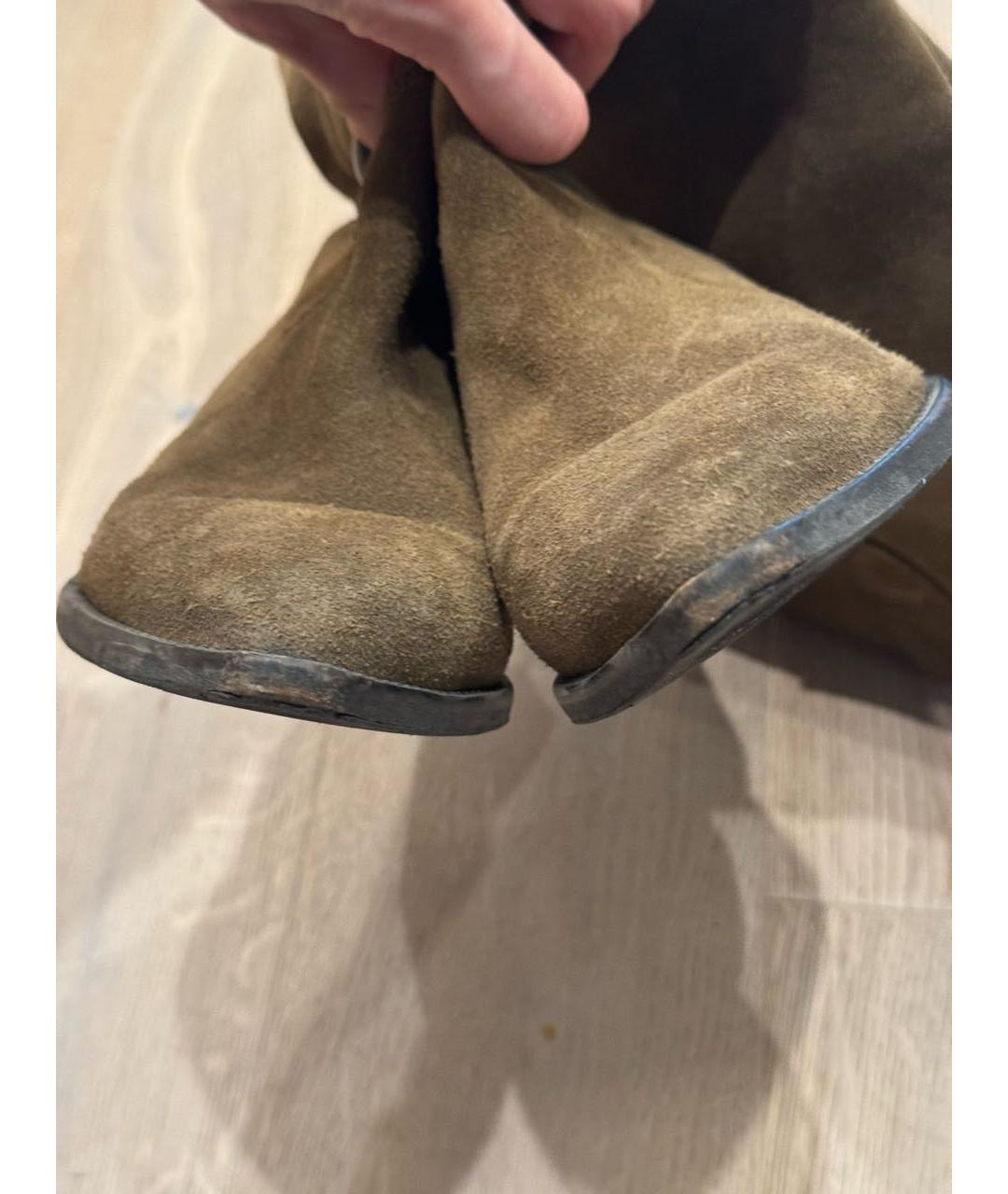 ISABEL MARANT Коричневые замшевые сапоги, фото 3