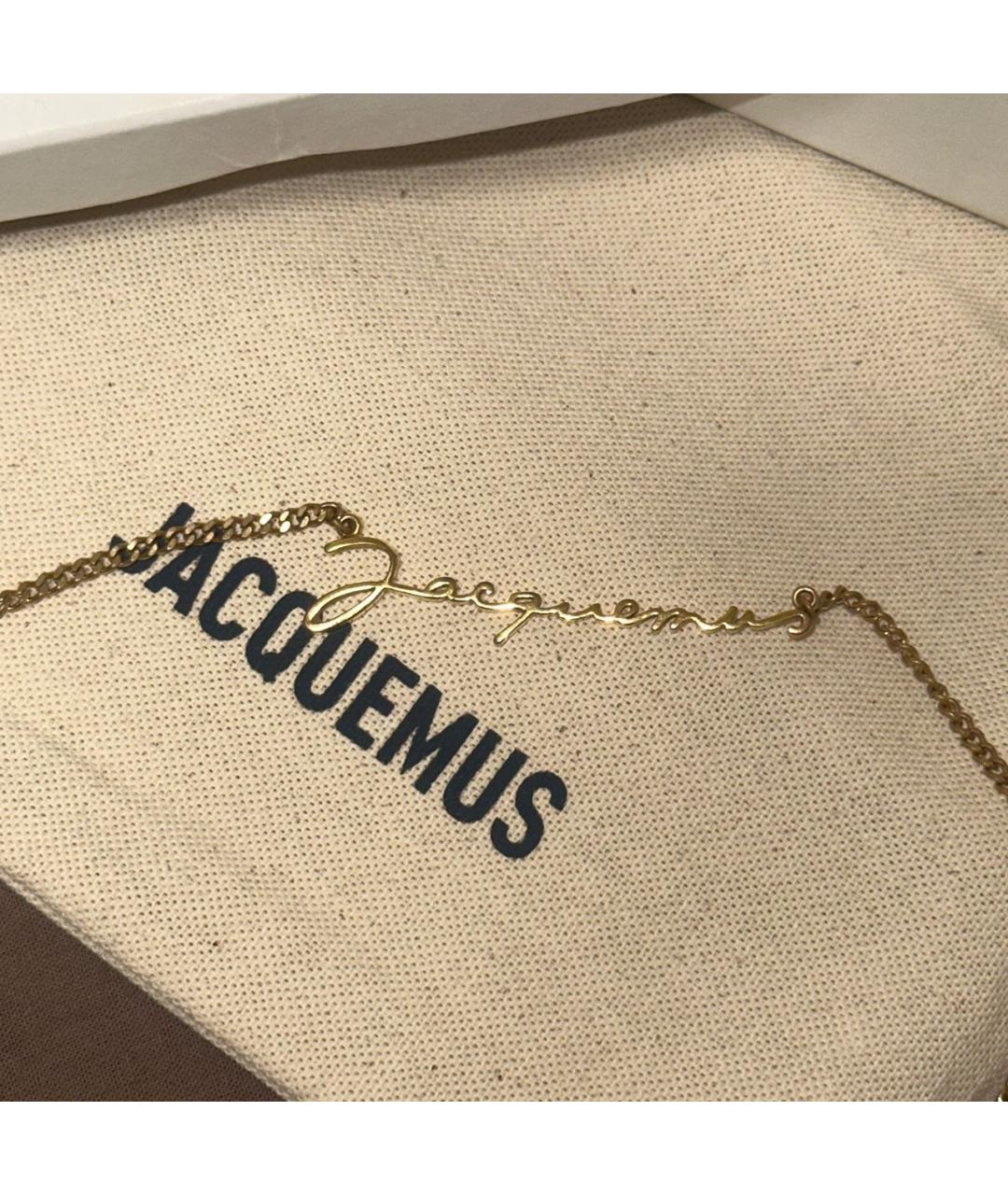 JACQUEMUS Золотая латунная подвеска, фото 4