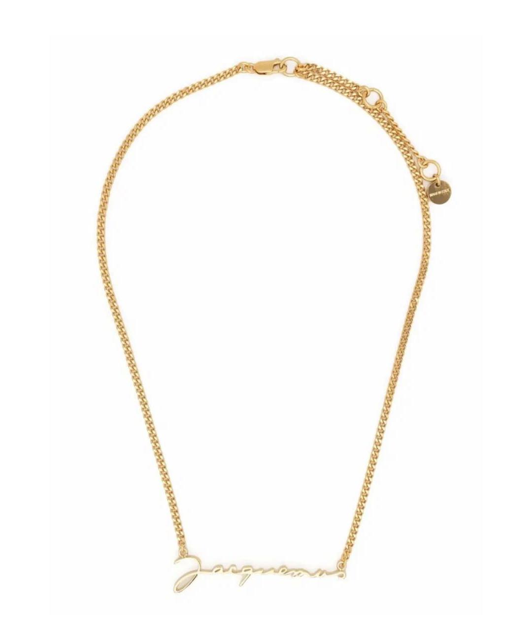 JACQUEMUS Золотая латунная подвеска, фото 1