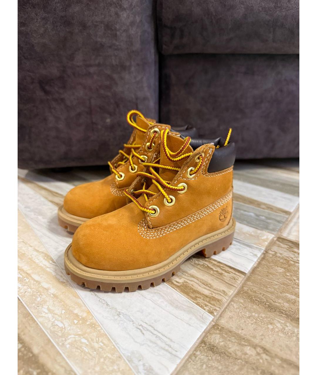 TIMBERLAND Коричневые нубуковые ботинки, фото 2