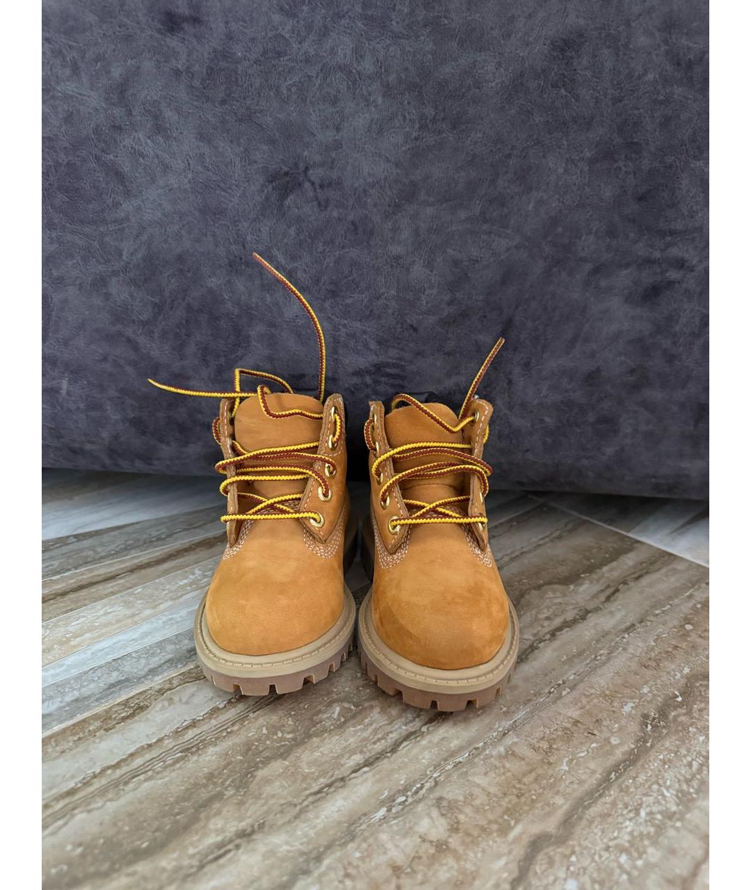 TIMBERLAND Коричневые нубуковые ботинки, фото 3