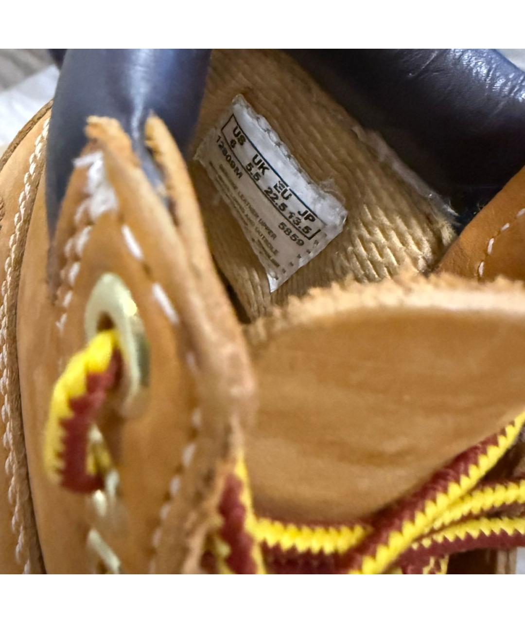 TIMBERLAND Коричневые нубуковые ботинки, фото 4