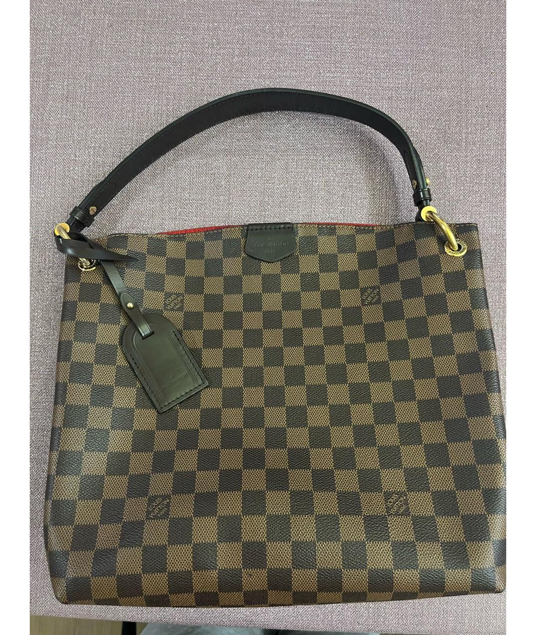 LOUIS VUITTON Коричневая сумка тоут, фото 2