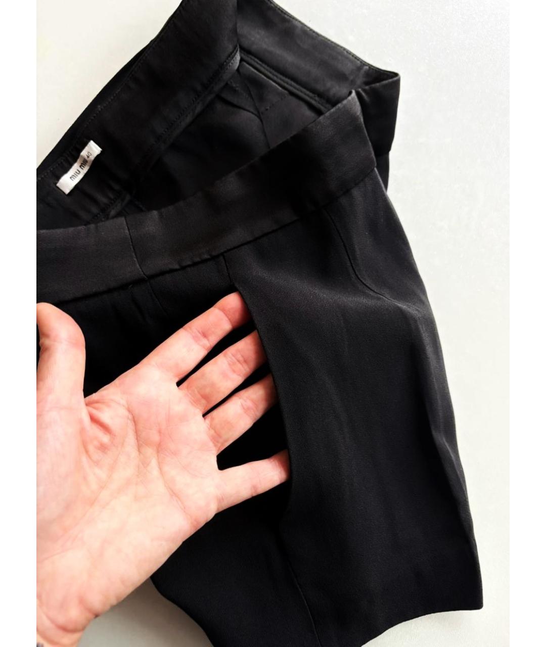 MIU MIU Черные ацетатные шорты, фото 4