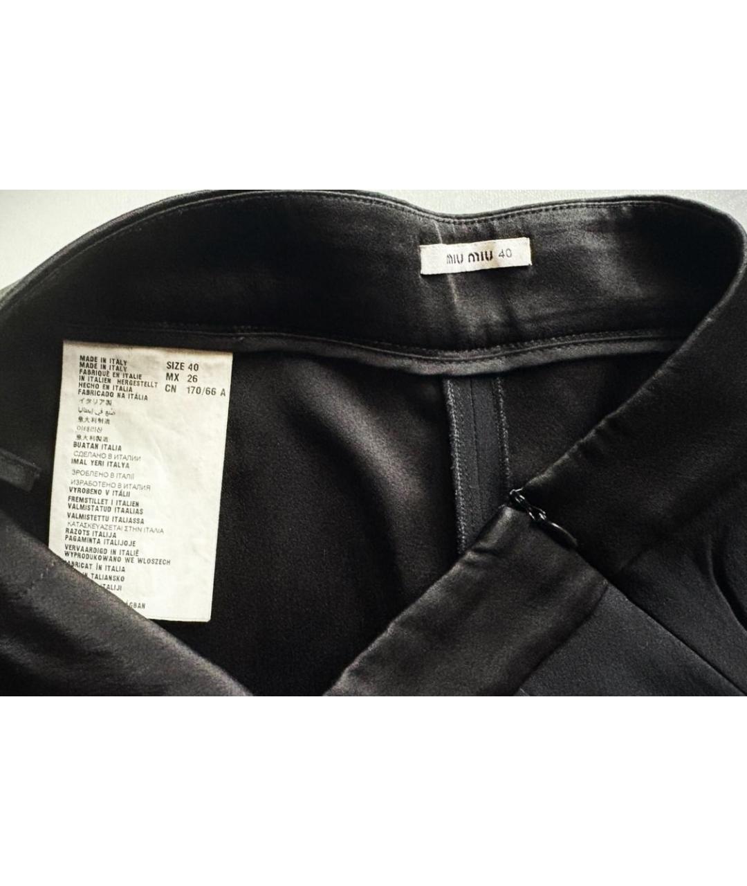 MIU MIU Черные ацетатные шорты, фото 5