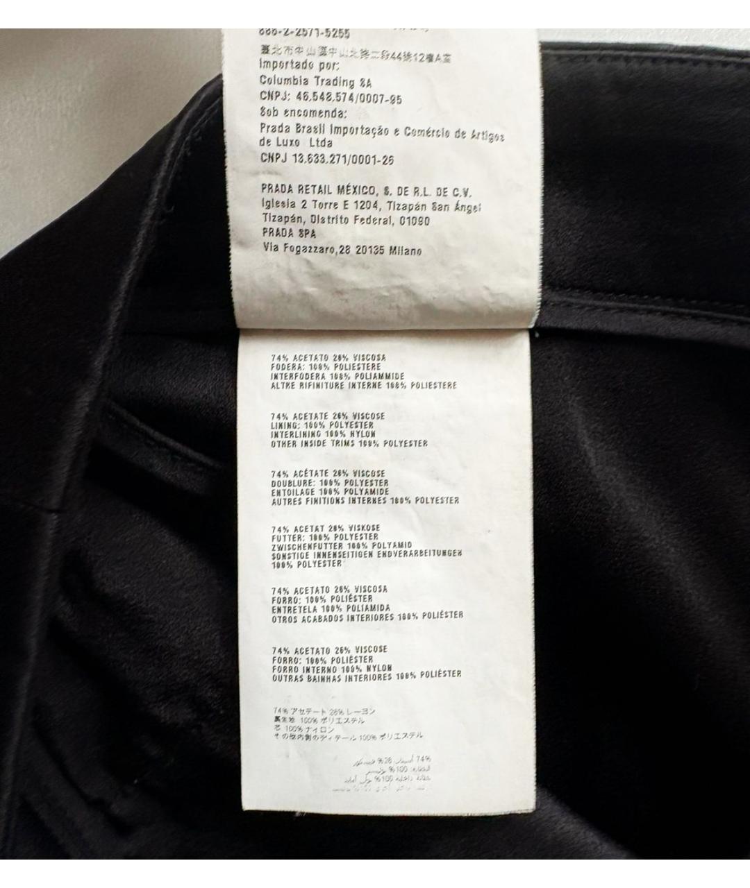 MIU MIU Черные ацетатные шорты, фото 7