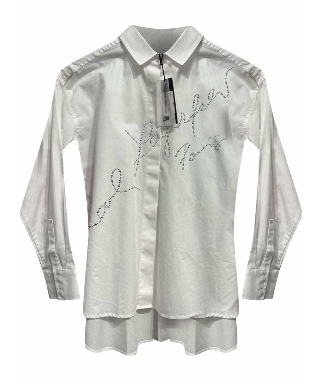 KARL LAGERFELD Белая хлопковая рубашка, фото 1