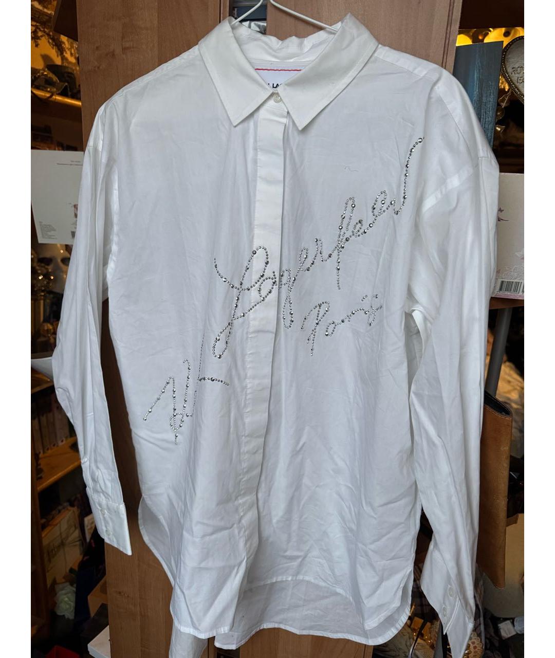 KARL LAGERFELD Белая хлопковая рубашка, фото 2