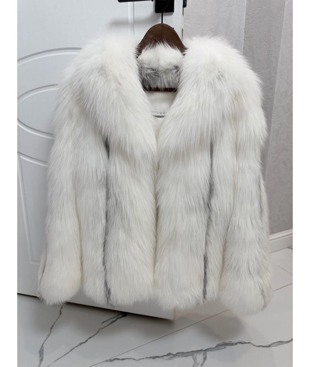 SAGA Белая меховая шуба, фото 6