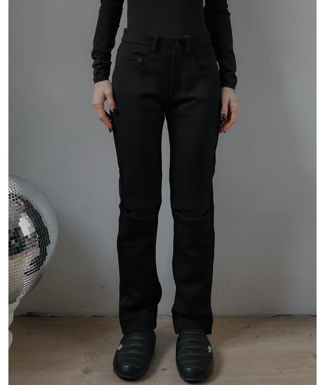 LOUIS VUITTON Черные хлопковые прямые брюки, фото 10