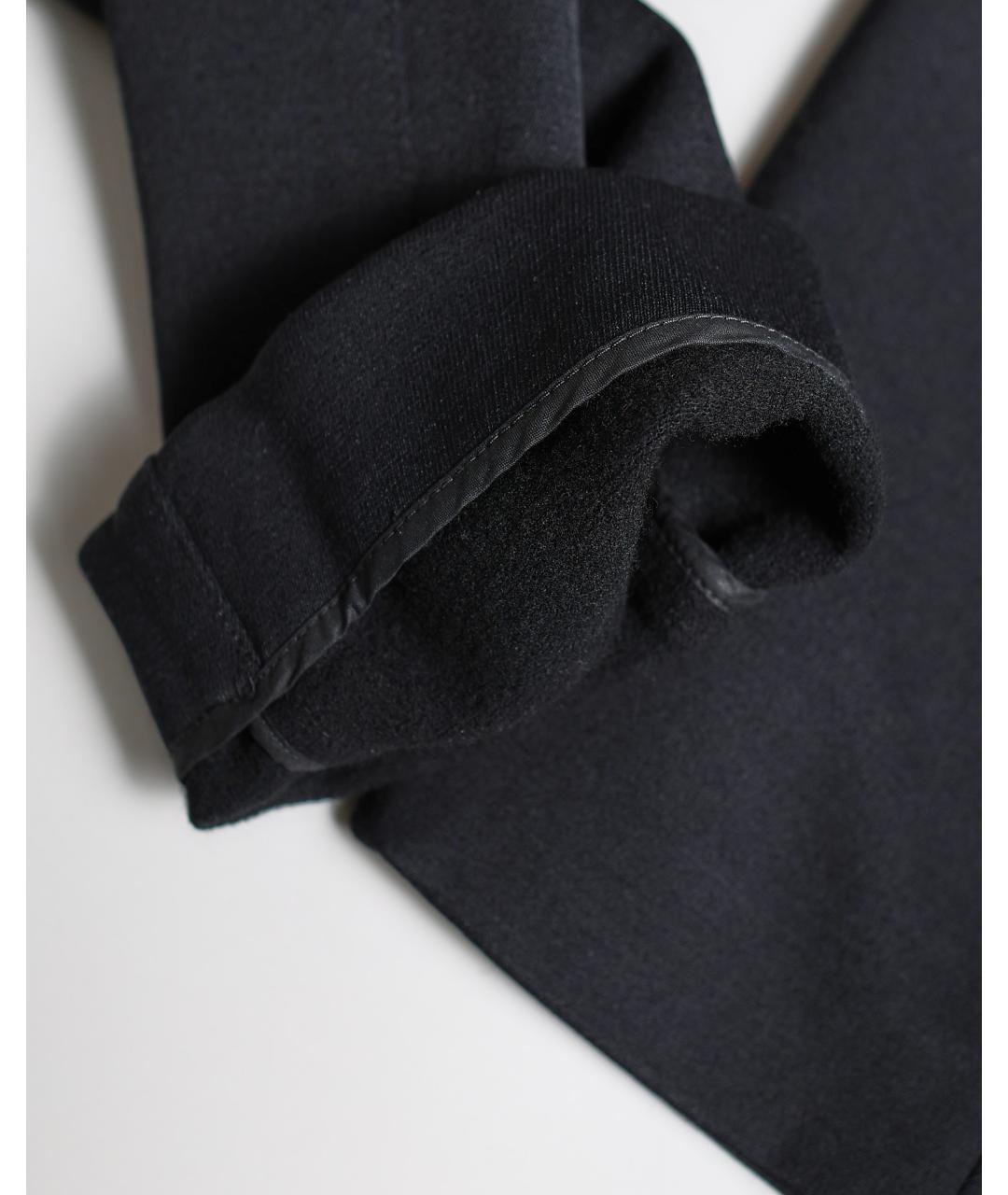 LOUIS VUITTON Черные хлопковые прямые брюки, фото 6