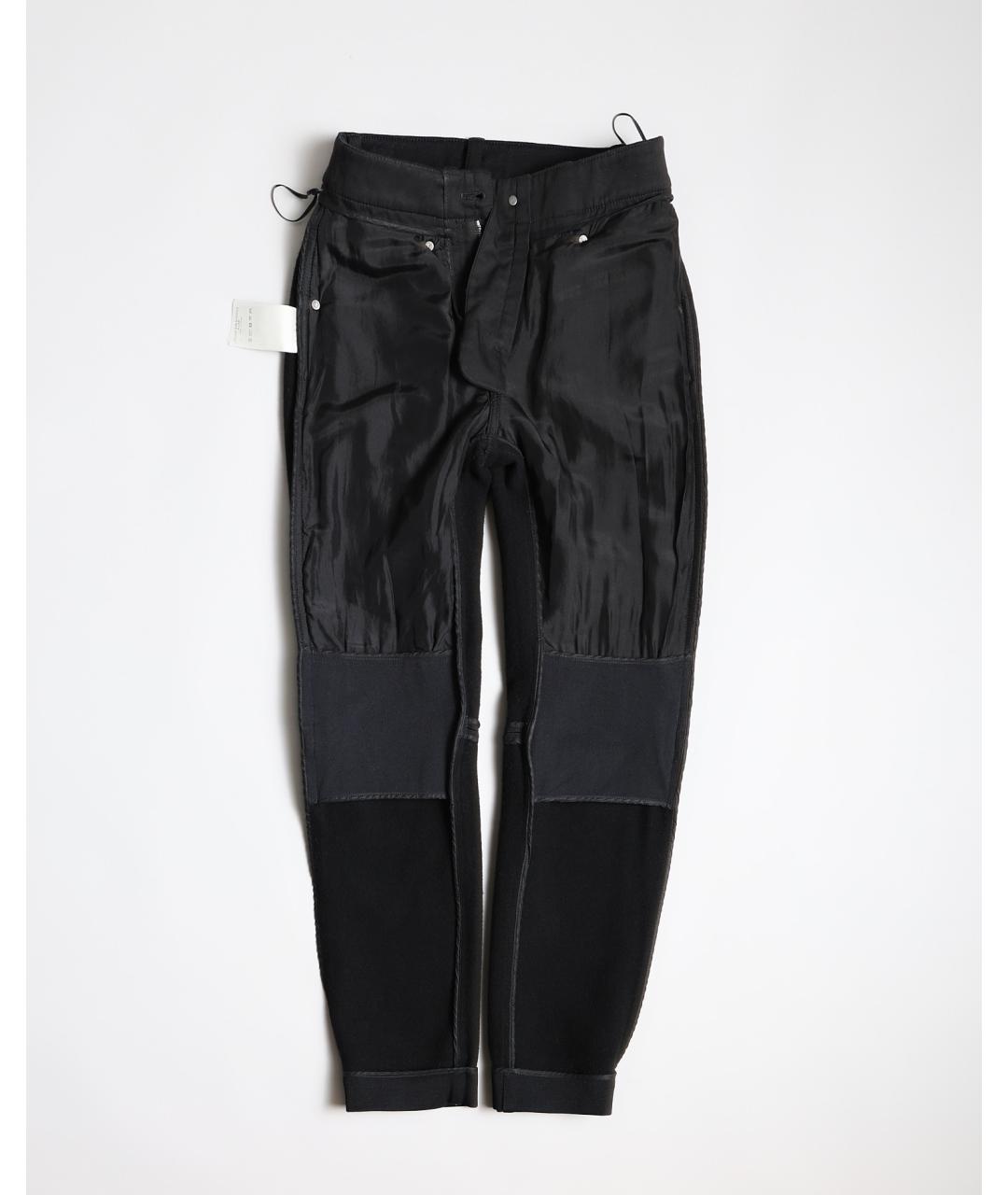 LOUIS VUITTON Черные хлопковые прямые брюки, фото 3