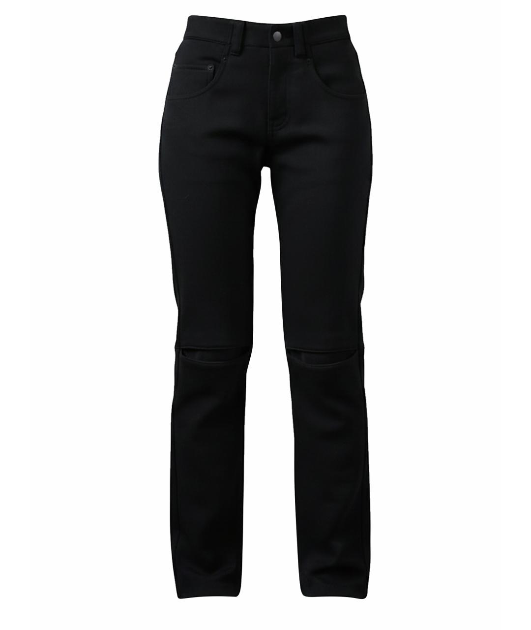 LOUIS VUITTON Черные хлопковые прямые брюки, фото 1