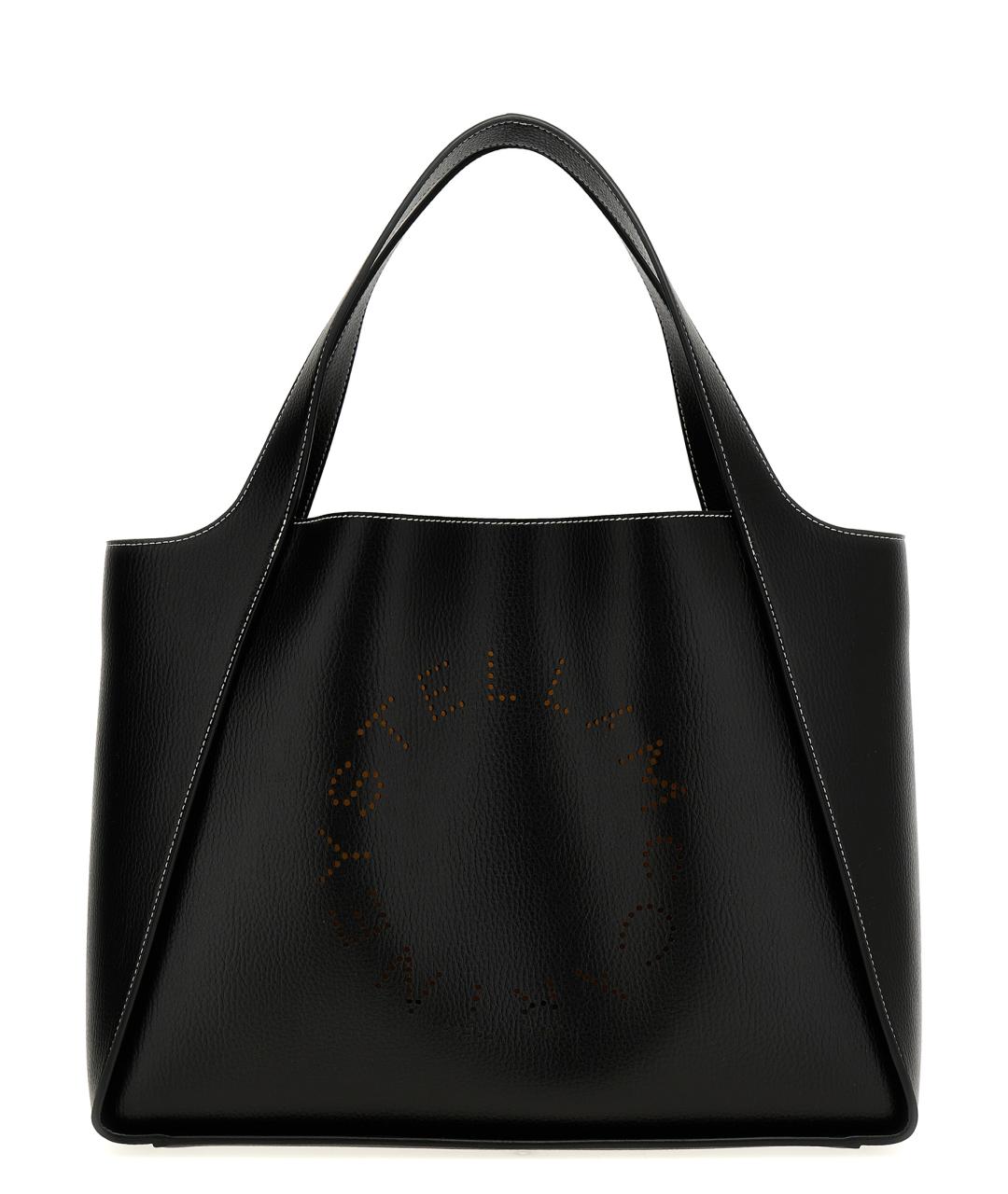 STELLA MCCARTNEY Черная синтетическая сумка тоут, фото 1