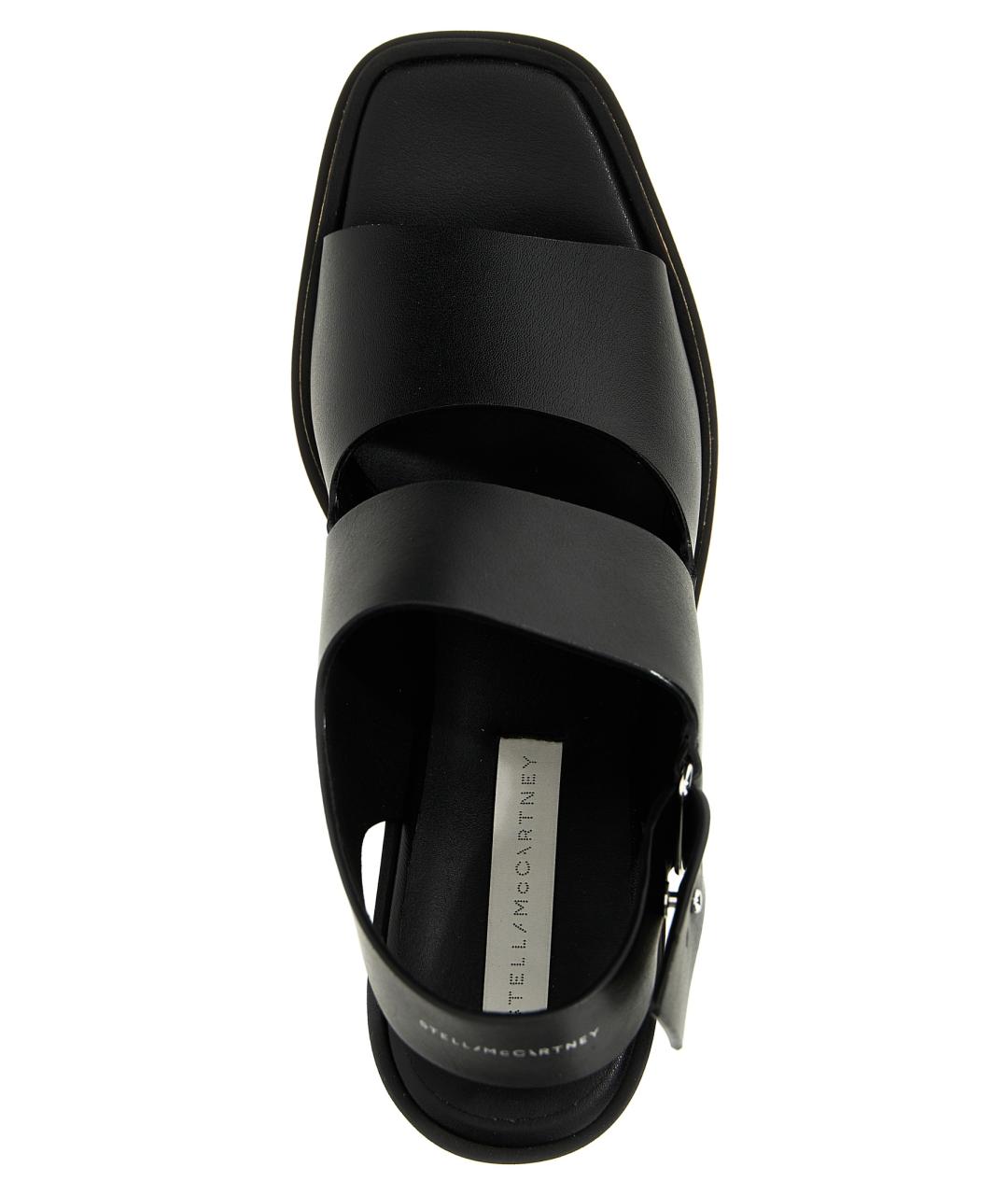 STELLA MCCARTNEY Черные синтетические босоножки, фото 4