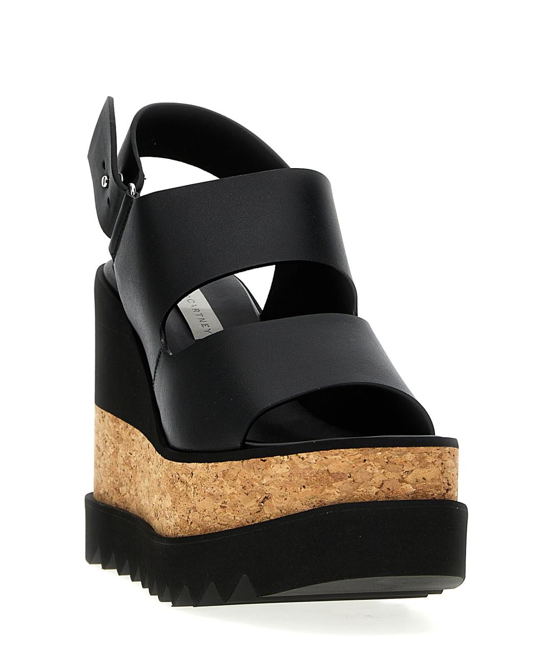 STELLA MCCARTNEY Черные синтетические босоножки, фото 2