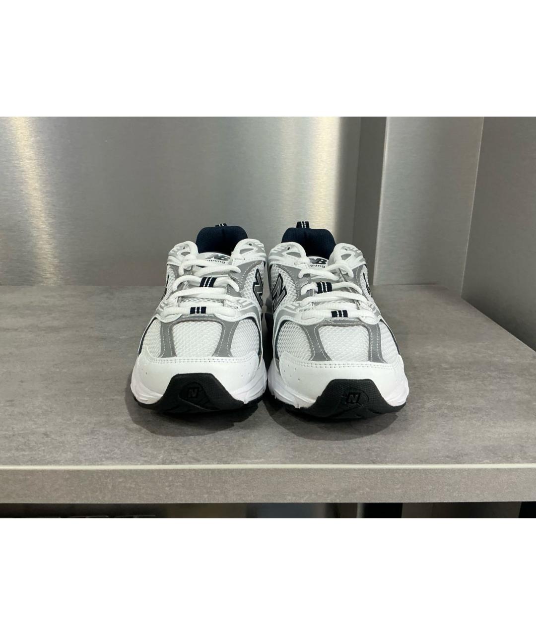 NEW BALANCE Белые текстильные кроссовки, фото 2