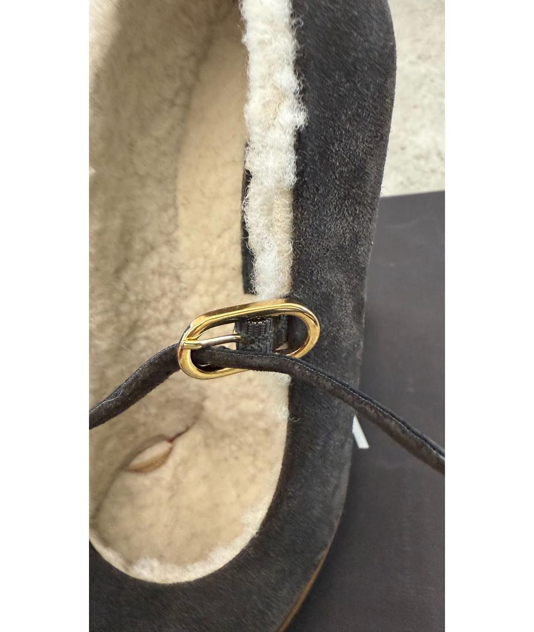 DOLCE&GABBANA Коричневые замшевые туфли, фото 8