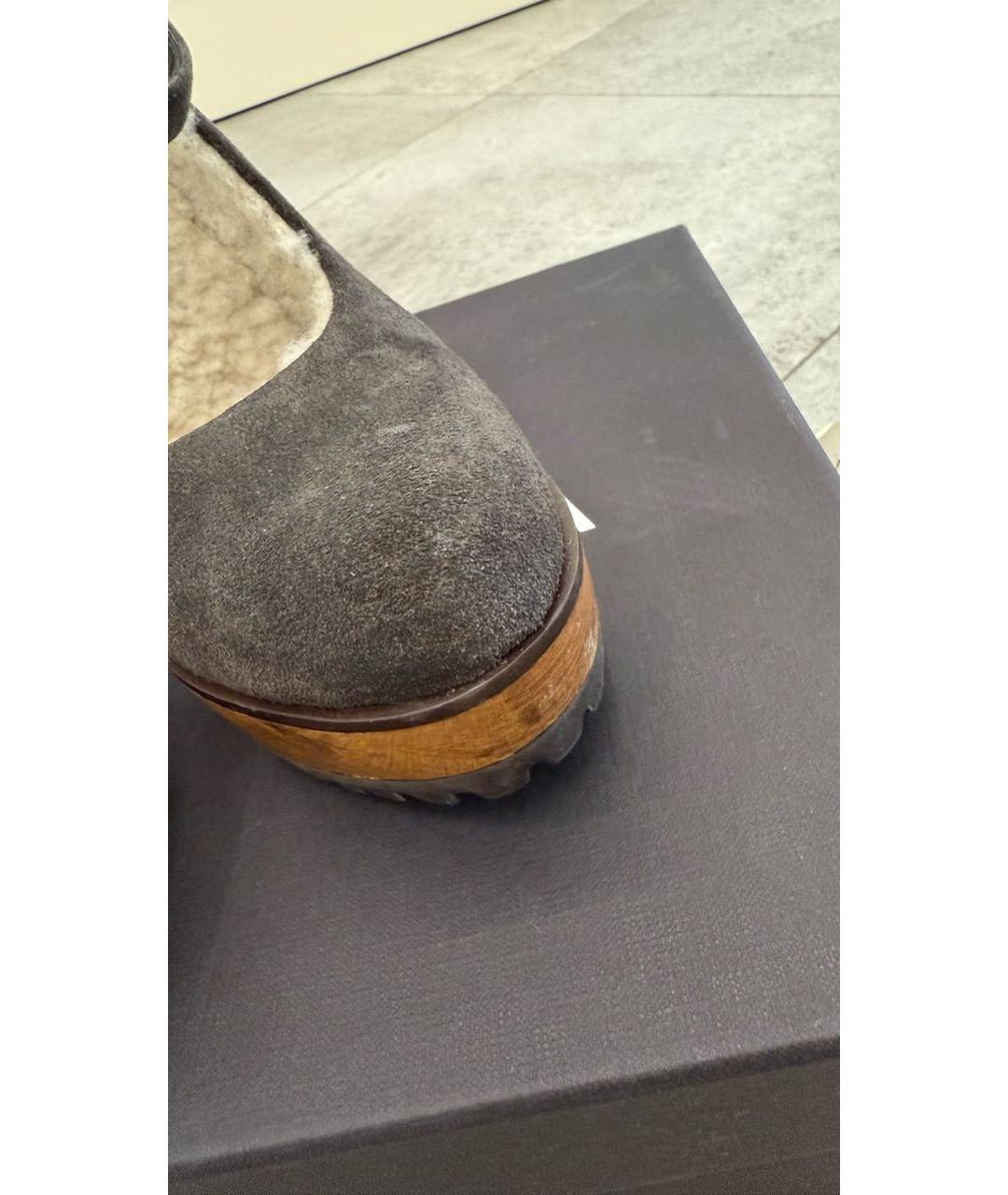 DOLCE&GABBANA Коричневые замшевые туфли, фото 5