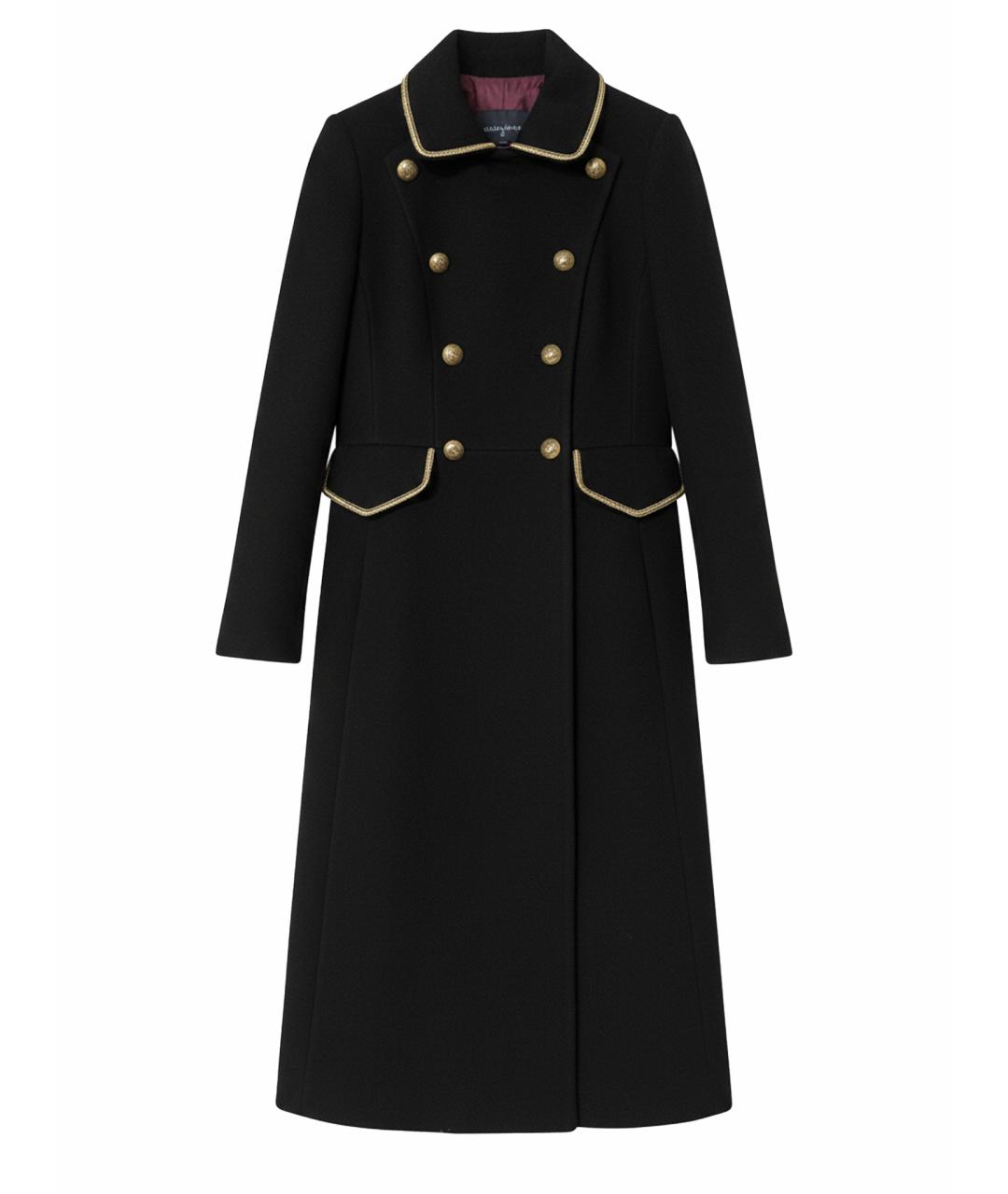 RALPH LAUREN Черное шерстяное пальто, фото 1