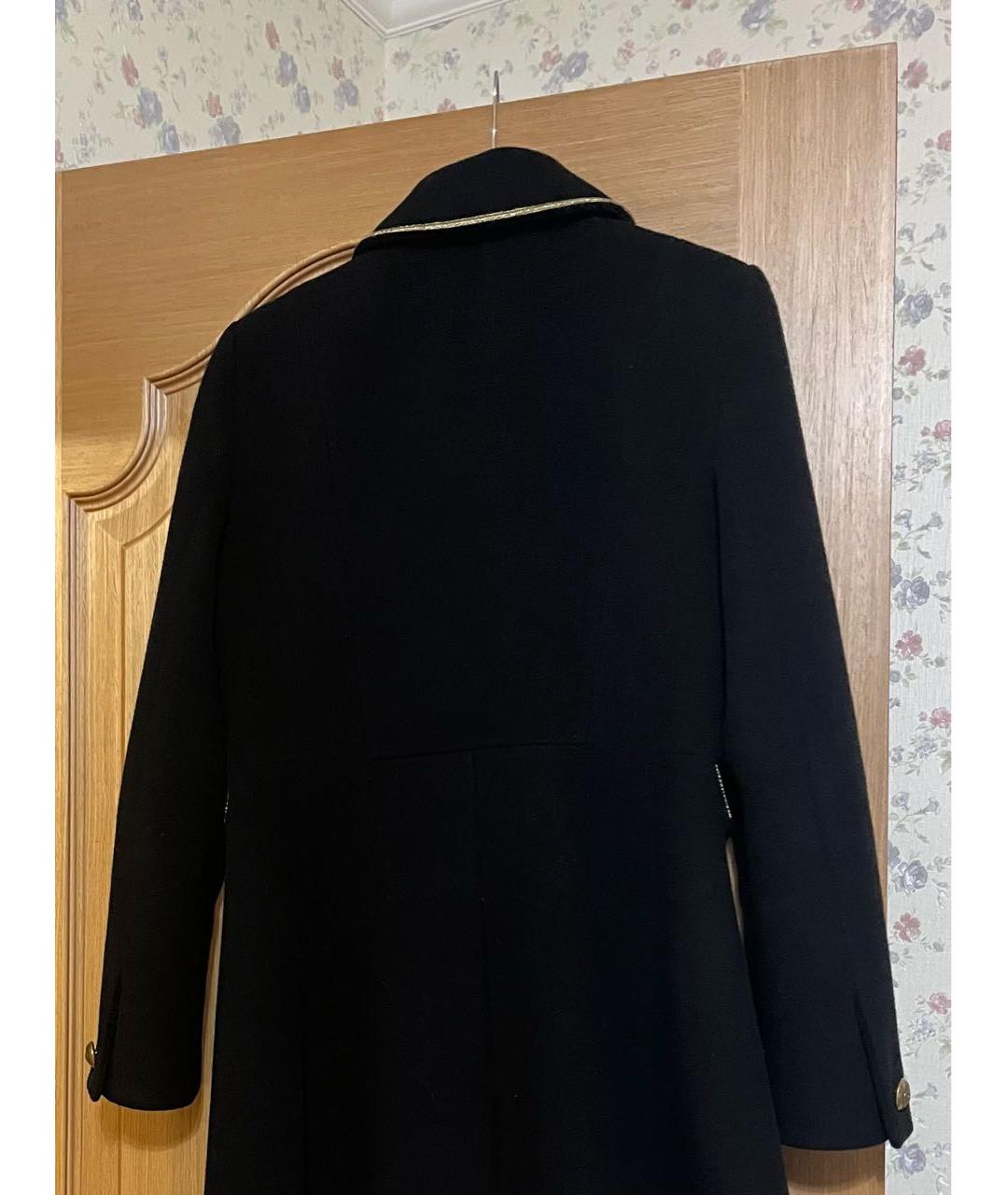RALPH LAUREN Черное шерстяное пальто, фото 3