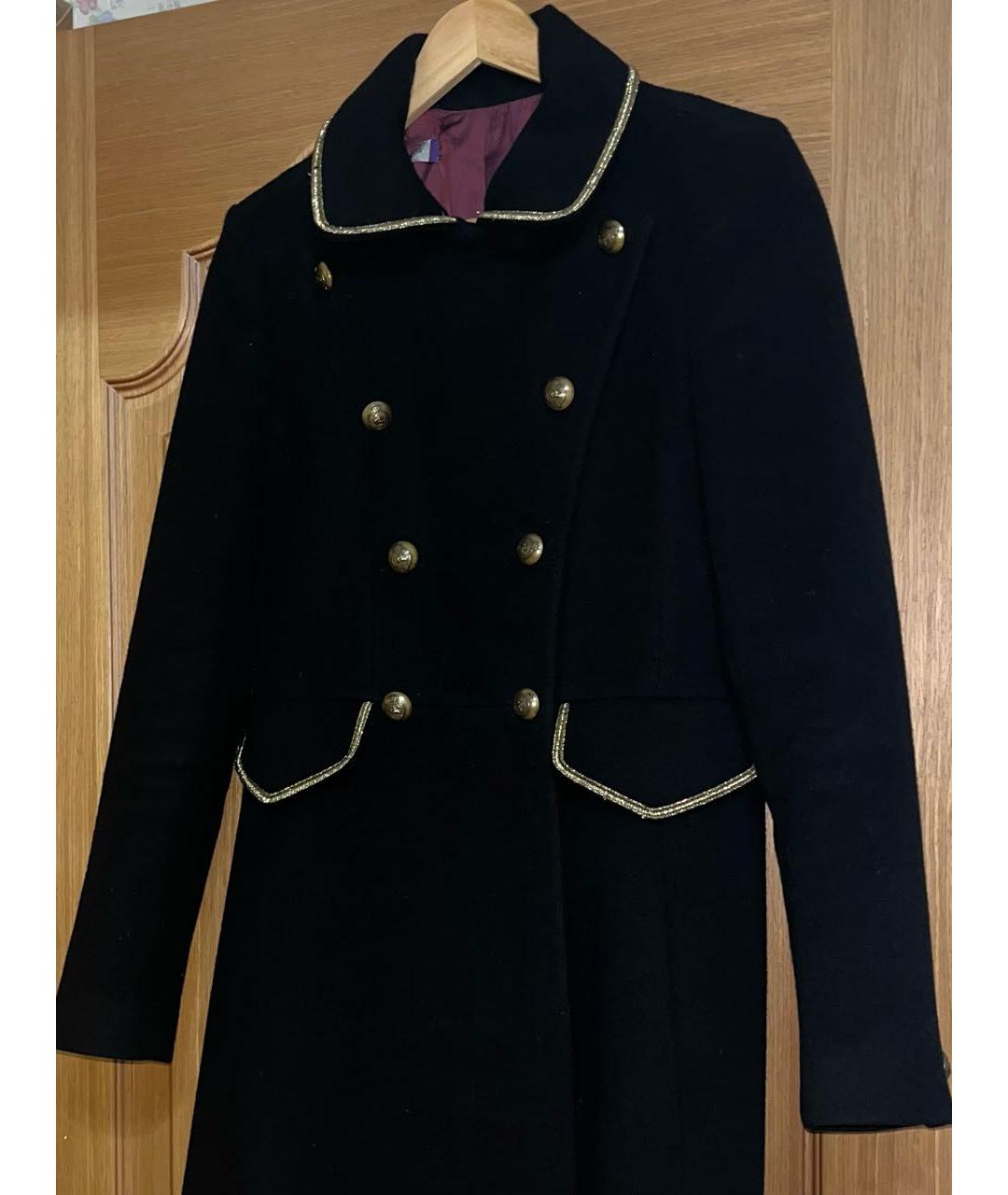 RALPH LAUREN Черное шерстяное пальто, фото 4