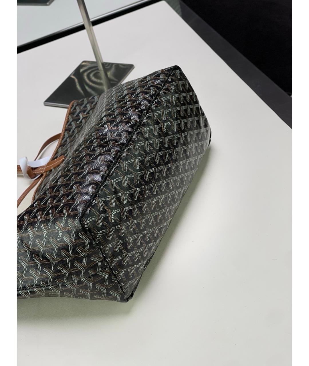 GOYARD Коричневая сумка тоут из искусственной кожи, фото 4