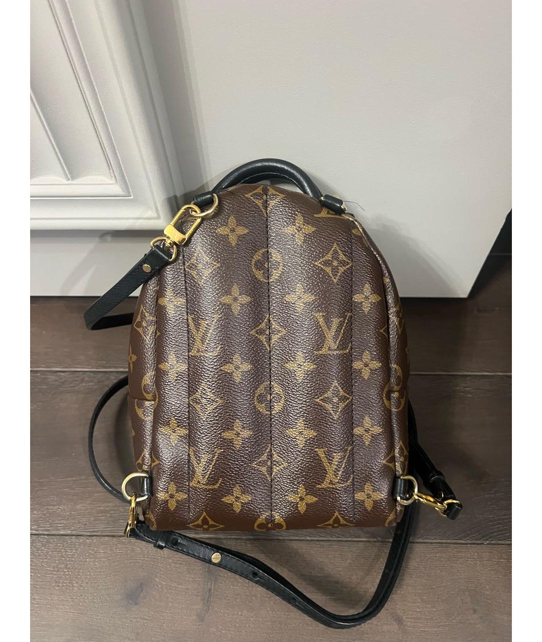 LOUIS VUITTON Коричневый кожаный рюкзак, фото 2